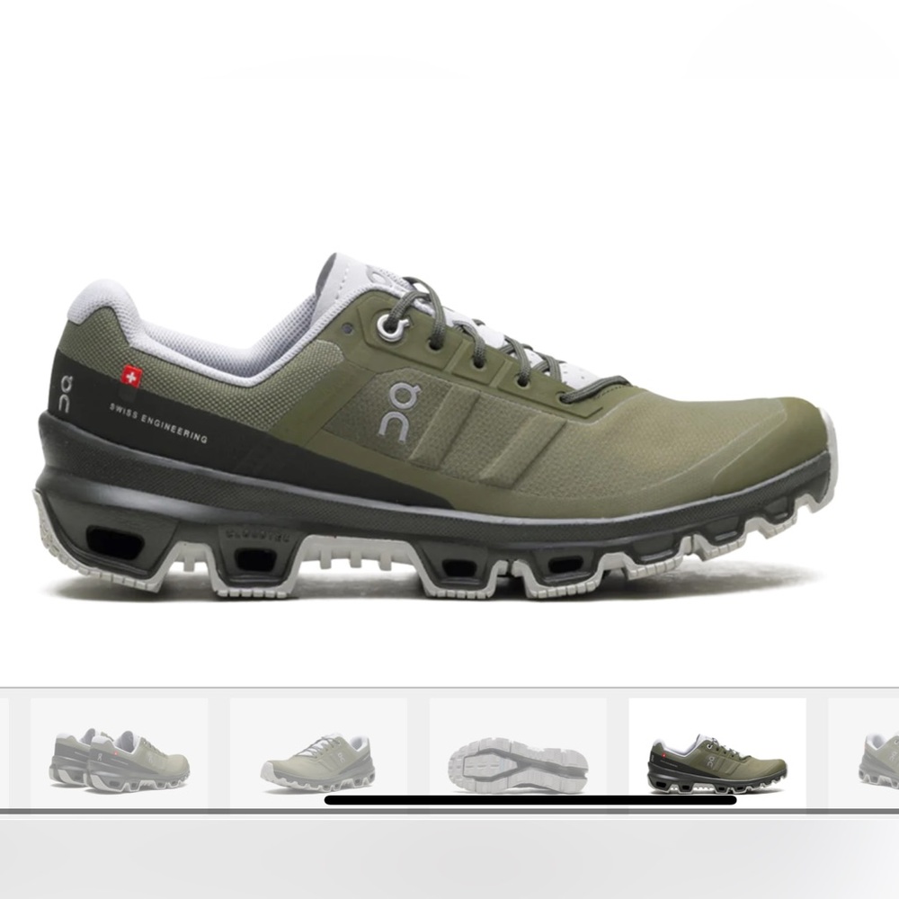 On Running Cloudventure Olive Fir Sneakers